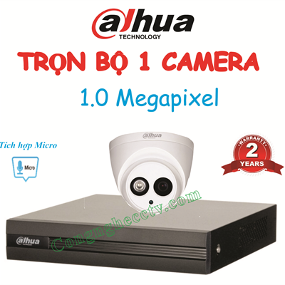 TRỌN BỘ 1 CAMERA  HAC-HDW1100EMP-A 1.0 MEGAPIXEL